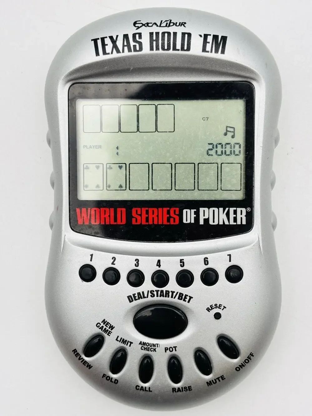 World Series Poker Texas Hold' Em Handheld Excalibur Electronic Game Tested